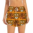 thumbnail image 2 of Xecao's Tiger for a double-layer running short for women, perfect for gym, tennis, and more, featuring a convenient pocket., 2 of 9
