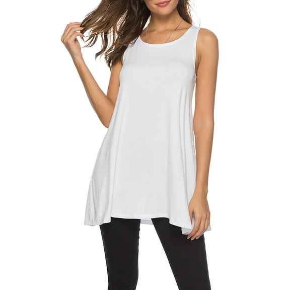 CEASIKERY Women's Sleeveless Tunics Women Flowy Tunic Tank Tops for Leggings