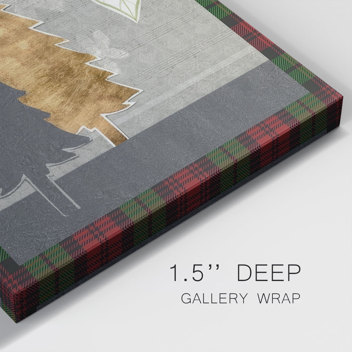 Collaged Christmas Collection C- Gallery Wrapped Canvas
