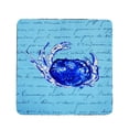 thumbnail image 1 of Betsy Drake CT351 Sous-verre Crabe Script Bleu - Lot de 4, 1 of 1