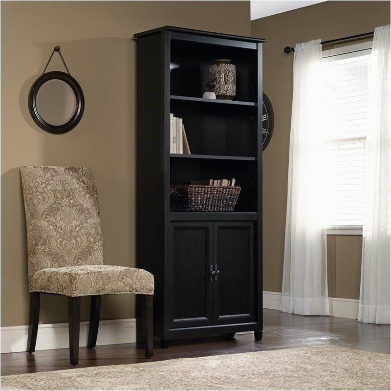 Details about   Bowery Hill 4 Shelf Asymmetrical Snaking Bookcase in Black 