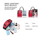 thumbnail image 3 of Bolsos Lab.G De Mujer Bolsos Bandolera Bolsos De Hombro Color Rojo, 3 of 5