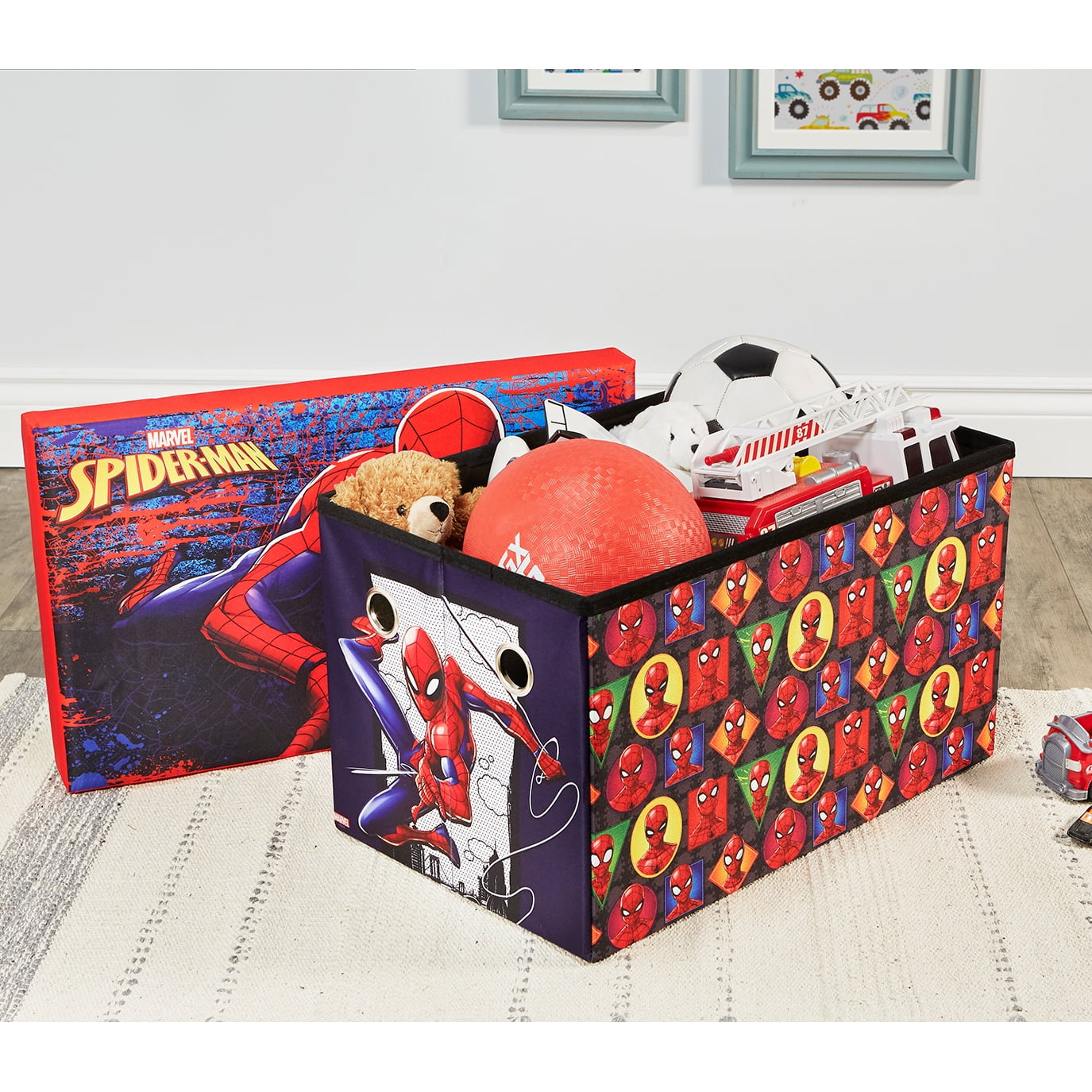 spiderman toy chest