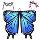 thumbnail image 1 of GOOHOCHY FrColor 1 set Women Butterflies Alas Cape Etapa Performance Mask Cape Cosplay Pelo Banda Encaje Mascarilla Disfraz de fiesta, 1 of 7