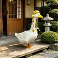 thumbnail image 6 of AuroraX Goose Clothes for Porch Goose Goose Outfit for Cement Goose 19 inch 17 inch with Wig Yard Funny Hairpiece Outdoor Porch Goose Accessories Yellow, 6 of 6