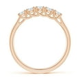 thumbnail image 2 of ANGARA Lab Grown Half Eternity 5 Stone Diamond Wedding Ring for Women in 14K Rose Gold (Size-2.8mm| Color-F-G| Clarity-VS) | Anniversary, Jewelry Gift for Women | Lab-Grown Diamond Ring, 2 of 4