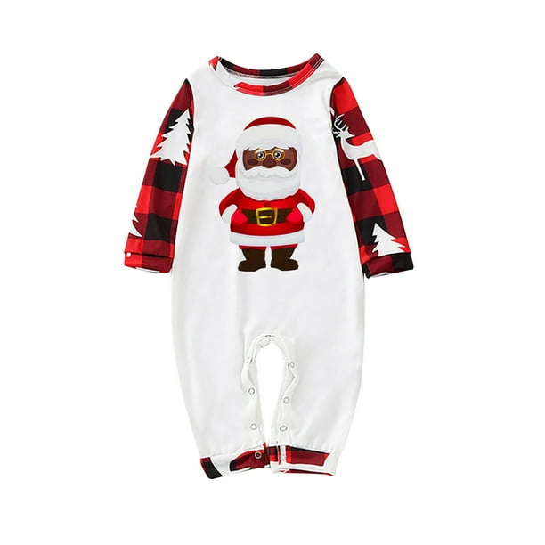 Xzngl Baby Pajamas 12 18 Months Baby Christmas Striped Printing Long Sleeve Jumpsuit Family Clothes Pajamas Baby Pajamas 9 12 Months Baby Pajamas 6 9