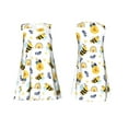 thumbnail image 7 of Honeii Bees And Rainbows Print Women's Sleeveless Dress, Loose Fit Casual Dress for Women, Summer Fashion Dress, 7 of 7