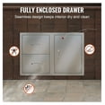 thumbnail image 5 of Outdoor Kitchen Drawers 32.5" BBQ Island Combo - Access Door & Double Drawers, Stainless Steel Handles, Paper Towel Rack, 5 of 7