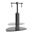 thumbnail image 4 of Tech Link Strata Two-Shelf Pedestal TV Stand in Black, 4 of 6
