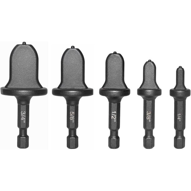Hymnorq 5PC Flaring Tool Drill Bit Set for HVAC Air Conditioner Copper