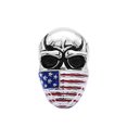 thumbnail image 1 of Anillo de cabeza de calavera Sunnimix Punk de bandera estadounidense, 1 of 8
