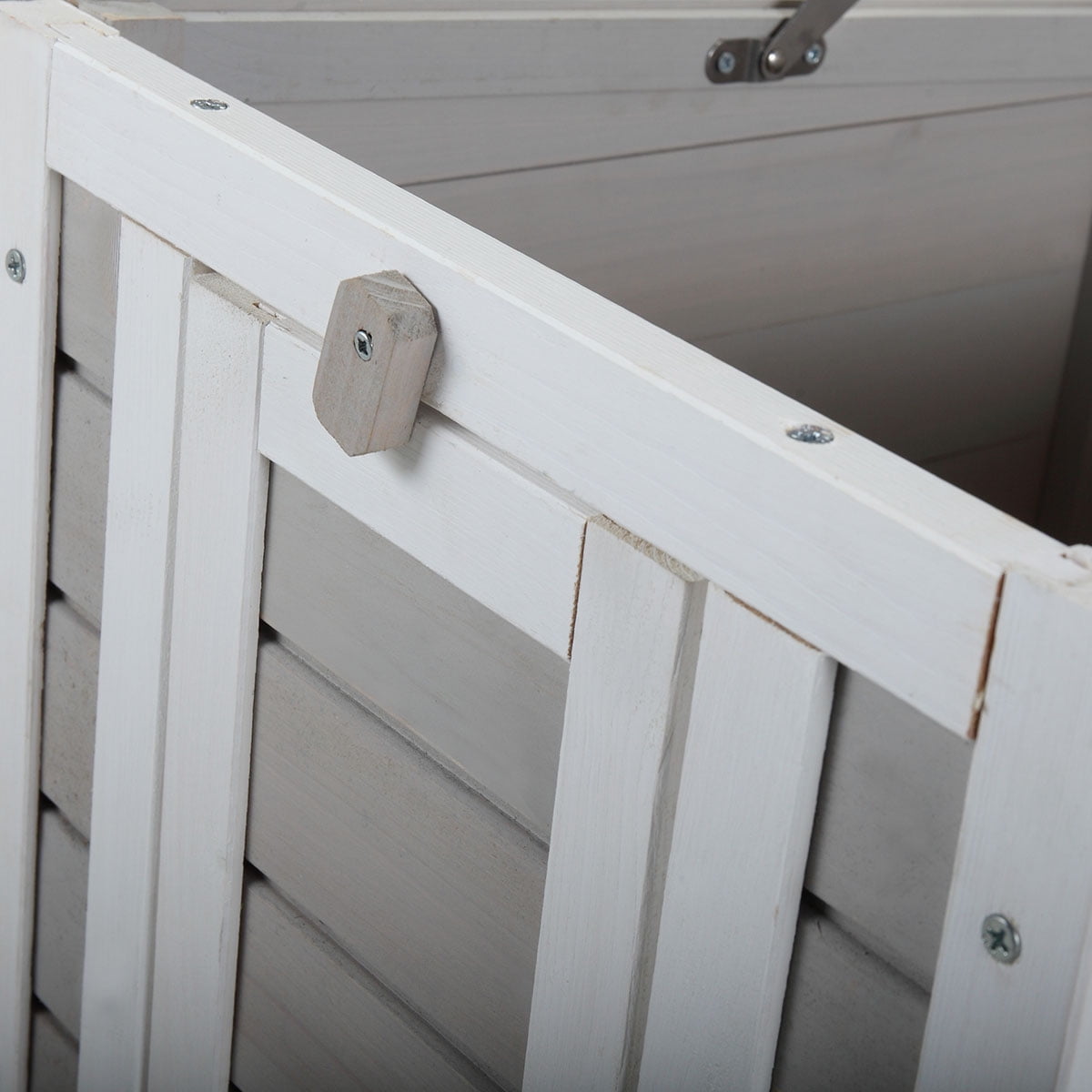 Veryke Rabbit Hutch, Wooden Rabbit Cage, Pet House Bunny Shelter with Ramp and Opening Roof, Gray Veryke Rabbit Hutch, Wooden Rabbit Cage, Pet House Bunny Shelter with Ramp and Opening Roof, Gray