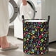 thumbnail image 5 of Fotbe Colorful Geometric Figures Cesto de Ropa con Asas, Cesto Impermeable de Gran Capacidad, Bolsa de Lavado para Dormitorio, Cesto de Ropa con Ruedas y Asas-Small, 5 of 6