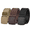 black-khaki-cafe, variant on Vlokii 3pcs Men's Web Belt with Plastic Buckle Nylon Belts Casual No Holes Belt for Men Belt