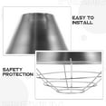 thumbnail image 3 of Hanging Lamp Shades Vintage Ceiling Bulb Covers Black Table Silver, 3 of 8