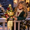 thumbnail image 4 of Christmas Porch Railing Lights, Warm White Led Christmas Tree Christmas Porch Railing Light For Holiday Party Decor, 4 of 5