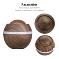 thumbnail image 2 of 500ml Cool Mist Humidifier, Wood Grain Portable Ultrasonic Aromatherapy Diffuser Cool Mist Humidifier with 7 Color LED Lights for Office Home Room Study Yoga Spa, 2 of 8