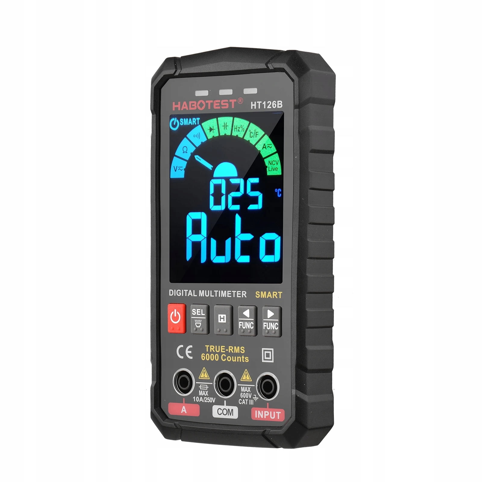 HT126B multimeter digital high-precision electrical automatic intelligent anti-burn digital display multimeter