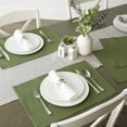 thumbnail image 3 of Design Imports Set de Sets de Table Côtelés Sauge, 3 of 3