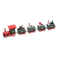 thumbnail image 2 of Adorno de tren de madera de Navidad en miniatura con , manualidades, adorno de mesa pintado decoración del hogar Colco Adorno de tren, 2 of 8
