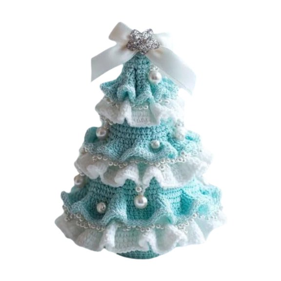 LLDYYDS DIY Crochet Christmas Tree Kit – Handmade Holiday Decoration Set, Christmas Tree Crochet Kit, is A Christmas Gift for Handicraft Enthusiasts