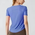 thumbnail image 4 of hotojiny Summer Tops for Women Solid Color Short Sleeve Curved Hem Workout Tee Loose Breathable Basic T-Shirts Athletic Gym Clothes, 4 of 4