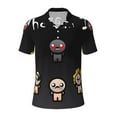 thumbnail image 7 of Saiise The Binding of Isaac Mens Golf Shirt Moisture Wicking Dry Fit Mens Polo Shirts Dry Fit Performance Men's Golf Shirts Regular Fit Fashion Print, 7 of 7