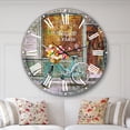 thumbnail image 2 of DesignArt Paris French Flowershop Large Wall Clock, 2 of 3