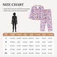 thumbnail image 4 of Salouo Fashionable Cats Pattern Women's Pajamas Set Long Sleeve Button Down Sleepwear Soft Pj Lounge Sets for women 2 Piece Pjs Set with Long Pants-Large, 4 of 7