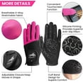 thumbnail image 2 of Horse Riding Gloves Equestrian Women Mesh Breathable Lightweight Color Pair, Ladys Comfortable Grip for Summer, 2 of 7