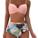thumbnail image 2 of Traje de baño de mujer con escote en V profundo, cintura alta dividida, bikini sexy ajustado, 2 of 6