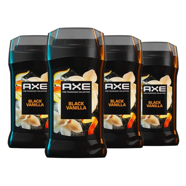 Desodorante en barra AXE Fine Fragrance Black Vanilla, 90 ml, paquete de 4