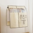 thumbnail image 2 of Fiudx Bolsa para Guardar Ropa, Funda Protectora para Chaqueta, Diseño Antipolvo y Anticenizas, Ventana de Pvc Transparente, Reutilizable, para Uso Doméstico, Beige/Gris/Negro, 90 X 110 Cm, 2 of 6