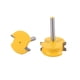 thumbnail image 5 of 4 Unids 8 mm Flauta de la Canoa de Vástago Y Bead Router Bit Set Carpintería Carburo Cementado Madera Tenón Fresa Bits, 5 of 8