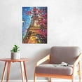 thumbnail image 5 of Aaheei Paris Eiffel Tower Wall Art Paris Pictures Wall Decor Paris Eiffel Tower Canvas Painting Print Artwork Modern Home Decorations for Living room Bedroom Office 11x14, 5 of 6