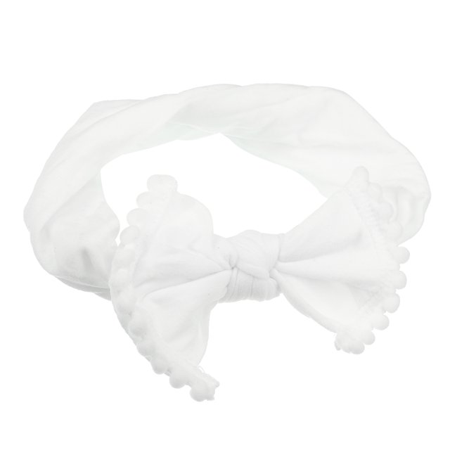 Diadema con lazo, banda para el cabello de algodón lindo a la moda para adolescente, blanco, 6.3 pulgadas Unique Bargains diademas de moda