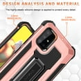 thumbnail image 4 of Samsung Galaxy A72 Case, Rosebono Hybrid Slim Colorful Armor Shockproof Impact Resistant Protective Cover Case With Kickstand For Samsung Galaxy A72 4G and 5G Version (Rose Gold), 4 of 5