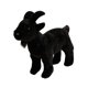 thumbnail image 4 of Oveja de peluche, suave y adorable juguete de peluche para decoración del hogar, regalo para actividades y juegos Negro, 4 of 9