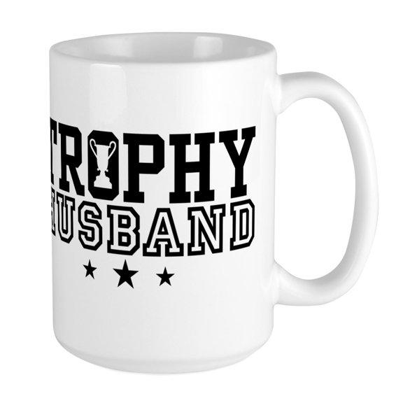 CafePress - Trophy Husband Large Mug - 15 oz Ceramic Large Mug