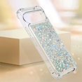 thumbnail image 6 of Case for Google Pixel 9 Pro XL Case Glitter Cute Luxury Love Liquid Quicksand Clear Soft TPU Girls Women Stylish Bumper Shockproof Protective Cover for Google Pixel 9 Pro XL Sliver YB, 6 of 14