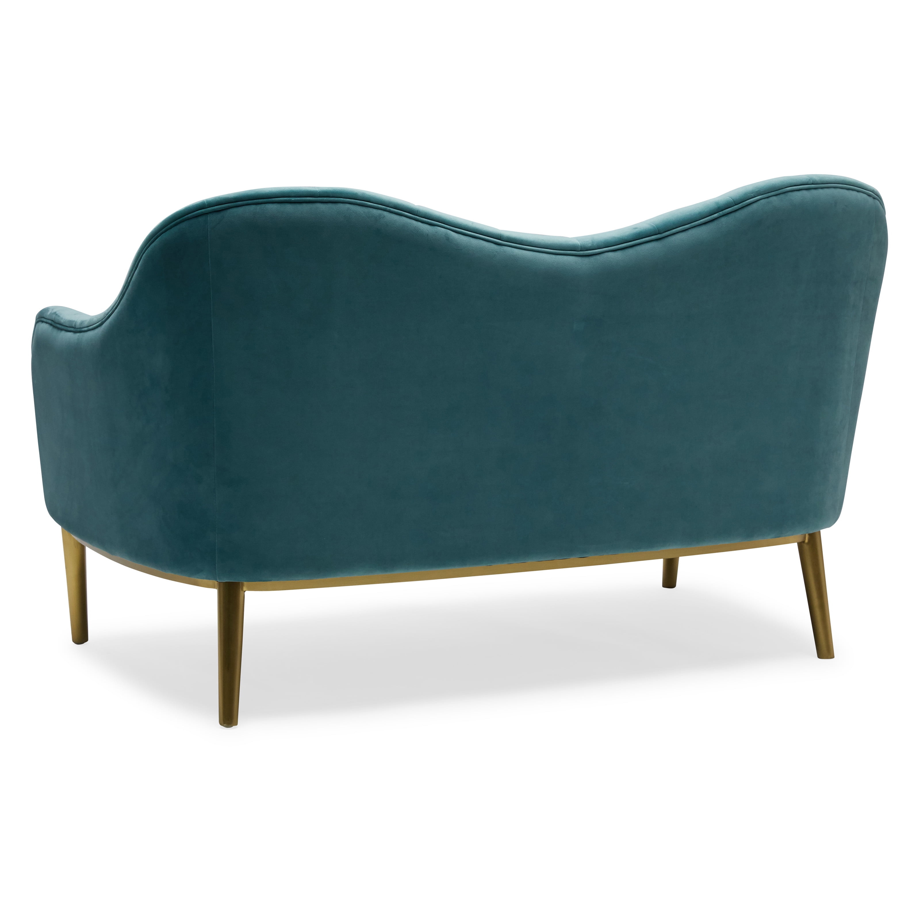 Buy Channel Tufted Sloping Back Loveseat, Multiple Colors by Drew ...