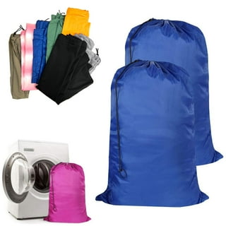 Extra Large Jumbo Laundry Bag with Drawstring, Color: White,Size: 30x45