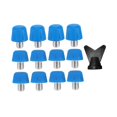 thumbnail image 1 of harper 12 Pieces Football Boot Spikes Replacement Soccer Shoe Spikes Threaded Anti Slip Blue, 1 of 10