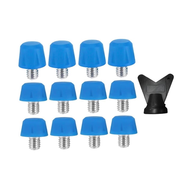 harper 12 Pieces Football Boot Spikes Replacement Soccer Shoe Spikes Threaded Anti Slip Blue
