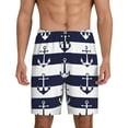 thumbnail image 2 of Daiia Anchors Mens Woven Stretch Pajama Short,Short Pajama Pants-XX-Large, 2 of 9