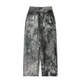 thumbnail image 4 of Nuevos jeans holgados con estampado digital de camuflaje y salpicaduras de tinta para otoño e invierno de 2024, 4 of 4