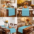 thumbnail image 5 of Table Runner 108 Inches Long, Pure Color Decorative Table Runner for Party Wedding Home Decor, Contemporary Simple Linen Texture Turquoise Dresser Scarves for Bedroom Kitchen Tables Decor 13x108 Inch, 5 of 9