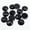 Jet Black, variant on 100 Flatback Acrylic Faceted Round Sewing Rhinestone Gems 16mm Sew on beads-Mixed Color