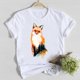 thumbnail image 3 of Camiseta de manga corta con estampado de dinosaurios para mujer, ropa informal a la moda, camiseta para mujer, camisetas gráficas de verano, 3 of 5